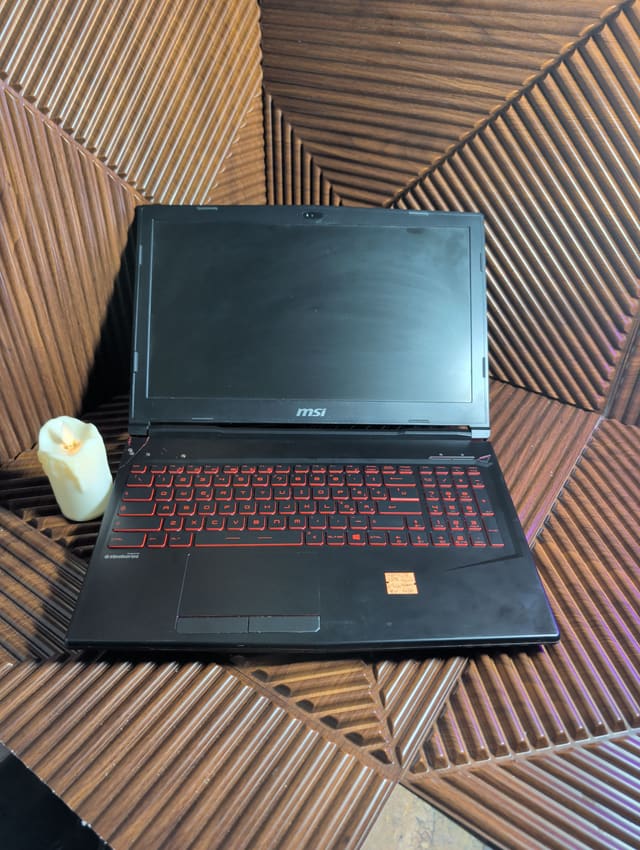 MSI GL63 8SD, photo réelle
